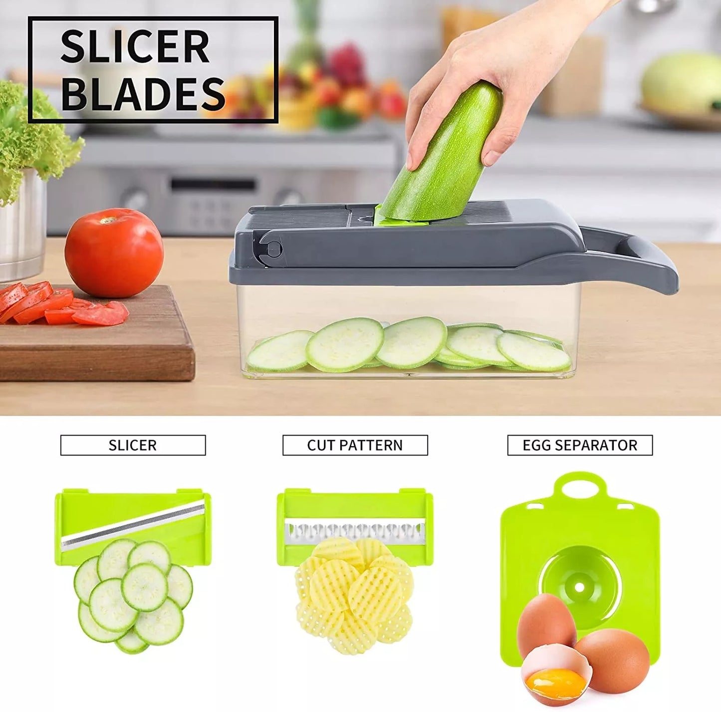 DICERX™ 14-IN-1 MULTIFUNCTIONAL VEGETABLE CHOPPER