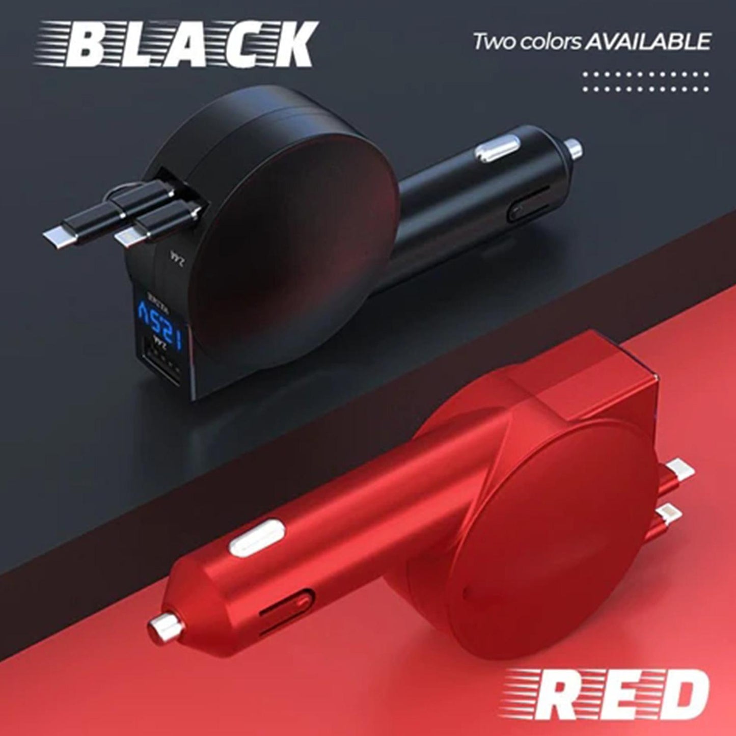 Parysian™ 3-in-1 Retractable Fast Car Charger